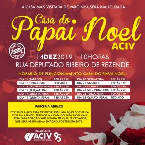 Leia mais sobre o artigo Casa do Papai Noel ACIV será inaugurada em breve!