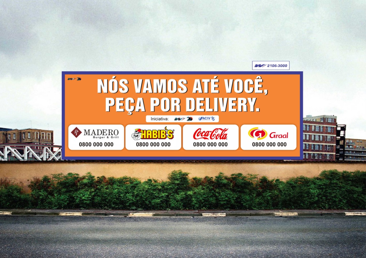 No momento, você está visualizando ACIV e W OUTDOOR lançam campanha para alavancar delivery em Varginha