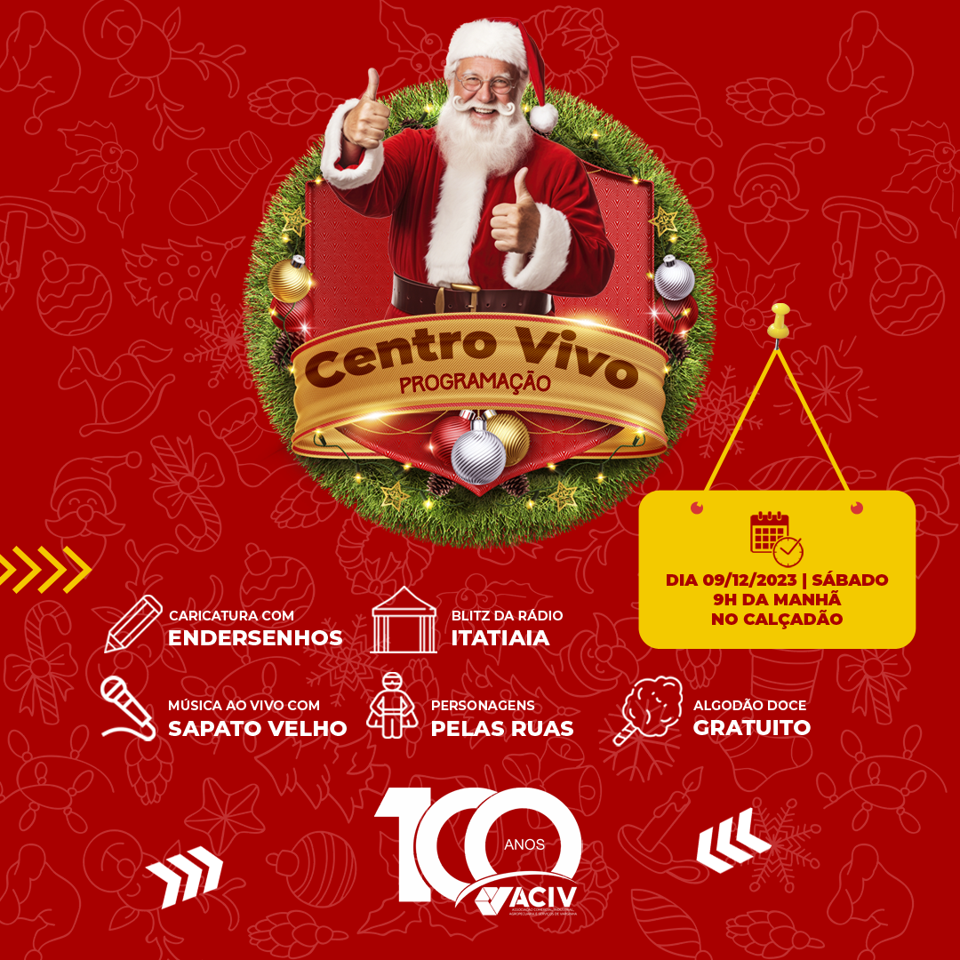 No momento, você está visualizando Centro Vivo volta a agitar o Calçadão da Wenceslau Braz neste sábado